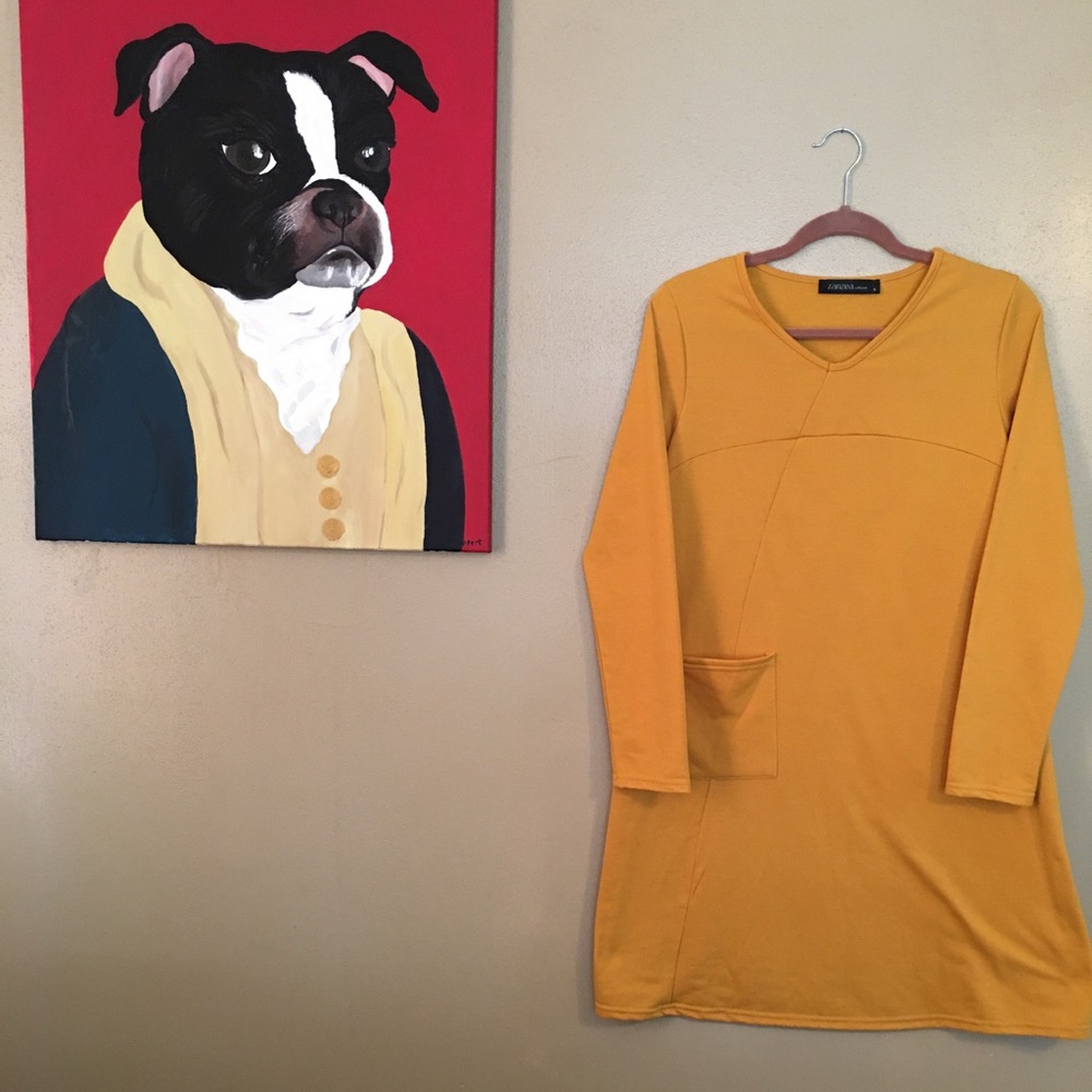 Yellow Zanzea dress, size small.